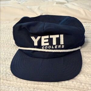 YETI Dark Blue Hat with White Logo